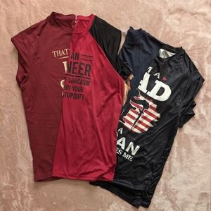 4 New screen print T-shirts (XL)